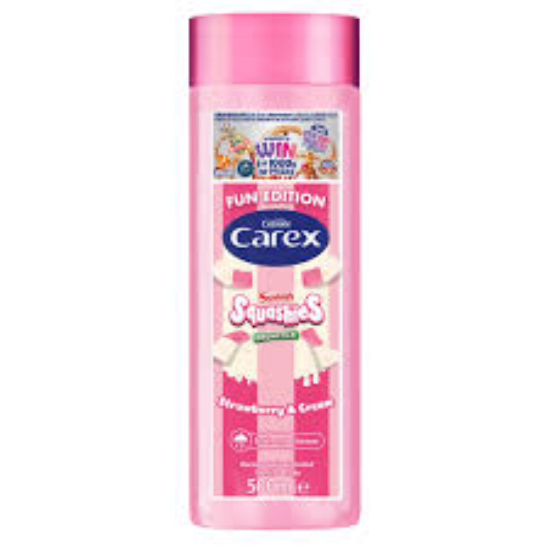 CAREX SHOWER BATH STRAWBERRY FUN 500ML
